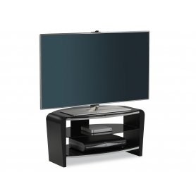 Alphason FRN800 Francium 800 | 3 Shelf TV Stand in Black Supports/Black Glass - 4