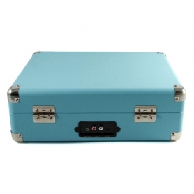 GPO Attache 3 Speed Portable USB Record Player - Sky Blue - 2