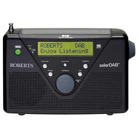 Roberts SolarDAB 2 DAB+/DAB/FM Radio - Black