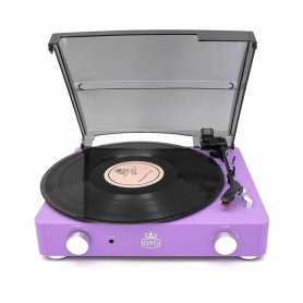 GPO Stylo II Vinyl Stereo Record Player - Lilac