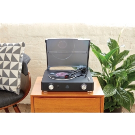 GPO Stylo II Vinyl Stereo Record Player - Black - 1